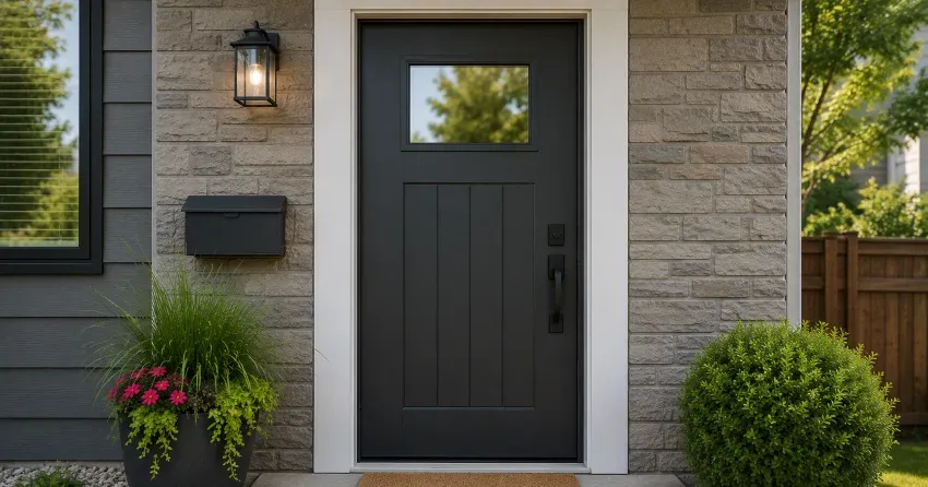 emergency door replacement Silver Bay, Port Colborne installation in progress